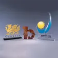 3/8" Thick Custom Cut Acrylic Award — view 3