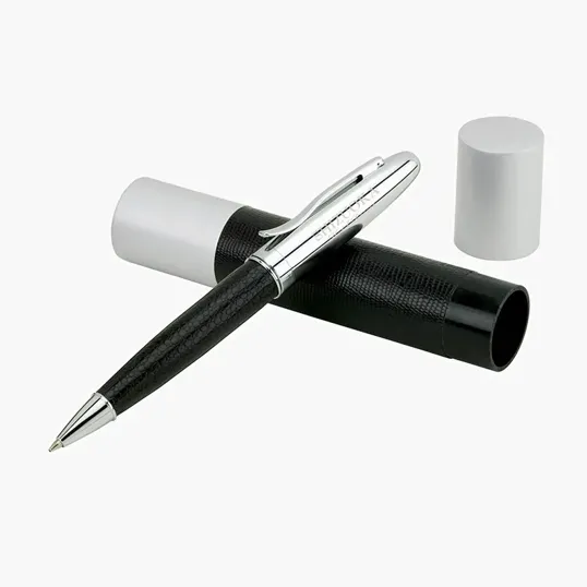 Cirino Faux Leather Ballpoint Pen with Matching Tube Case — view 4