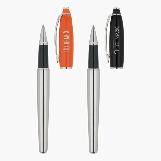 Pacifica Rollerball Pen, Chrome Plated Brass — view 2