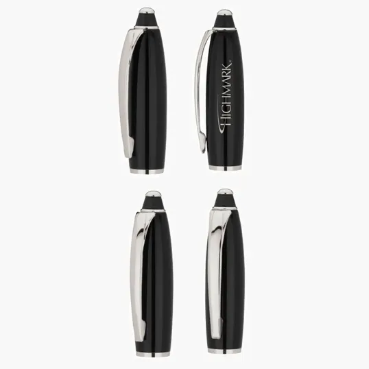 Pacifica Rollerball Pen, Chrome Plated Brass — view 3