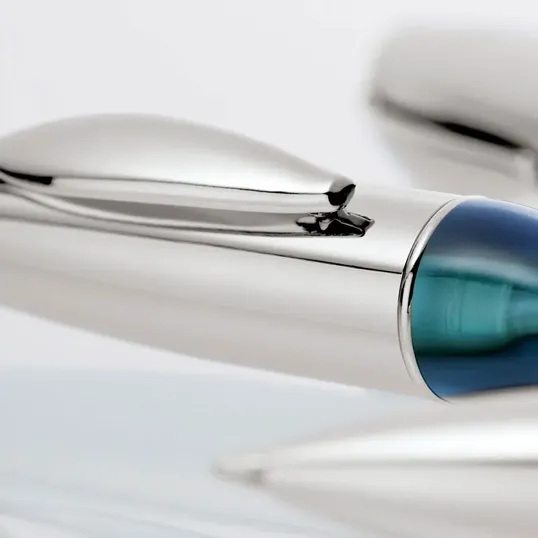 Stefano Ballpoint Pen with Swirled Resin Barrel — view 3