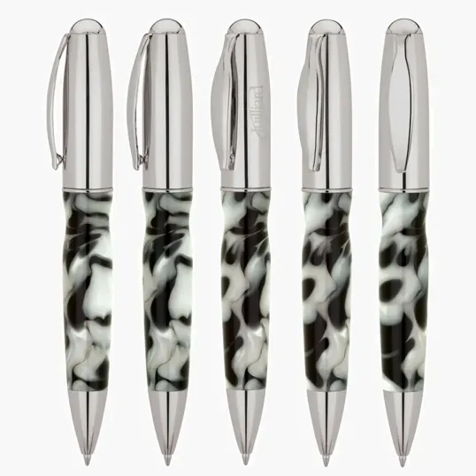 Stefano Ballpoint Pen with Swirled Resin Barrel — view 6