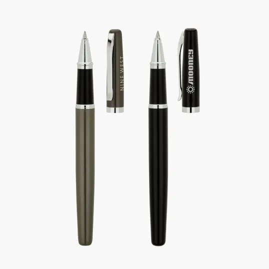 Beryl Rollerball Pen with Brass Cap and Barrel