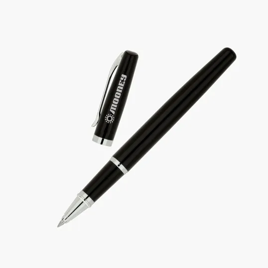 Beryl Rollerball Pen with Brass Cap and Barrel — view 3