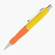 Turner Ballpoint Pen, Brass with Chrome Trim — view 3
