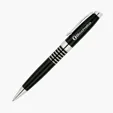 Powell Brass Ballpoint Pen with Ring Barrel Design
