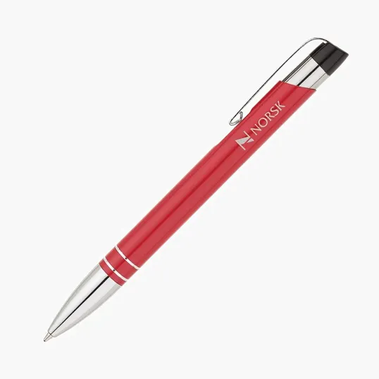 Aluminum Ballpoint Pen with Chrome Accents — view 2