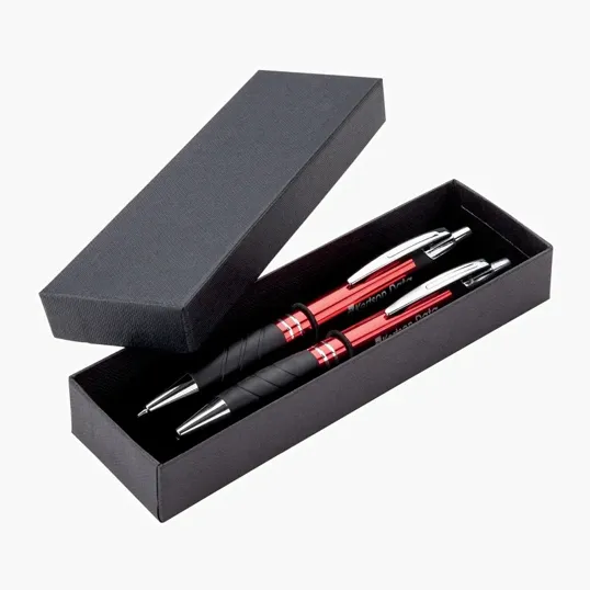Valumark Edge Aluminum Ballpoint Pen and Pencil Set — view 3