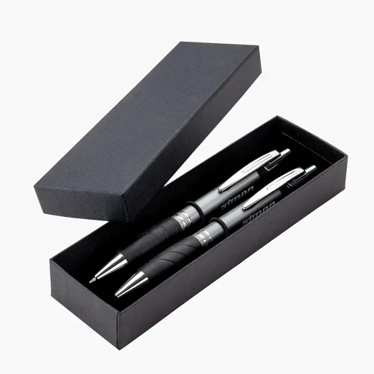 Valumark Edge Aluminum Ballpoint Pen and Pencil Set — view 4