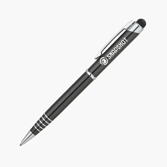 Valumark Alliance Aluminum Ballpoint Pen with Stylus — view 4