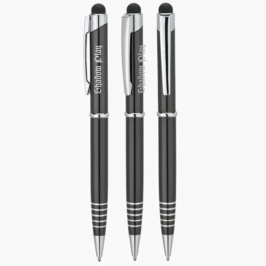 Valumark Alliance Aluminum Ballpoint Pen with Stylus — view 5