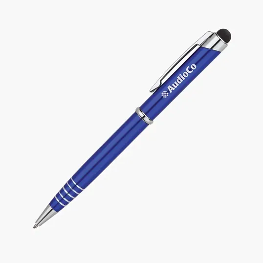 Valumark Alliance Aluminum Ballpoint Pen with Stylus — view 6