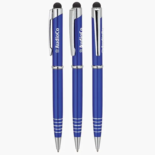 Valumark Alliance Aluminum Ballpoint Pen with Stylus — view 7