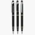 Valumark Alliance Aluminum Ballpoint Pen with Stylus — view 3