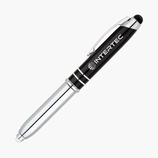 Legacy Aluminum Ballpoint Pen with Stylus and LED Light — view 2