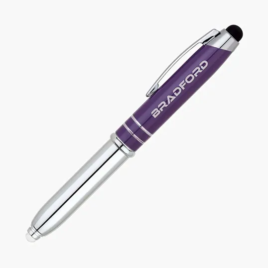 Legacy Aluminum Ballpoint Pen with Stylus and LED Light — view 6