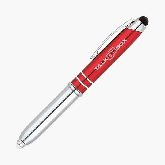 Legacy Aluminum Ballpoint Pen with Stylus and LED Light — view 7
