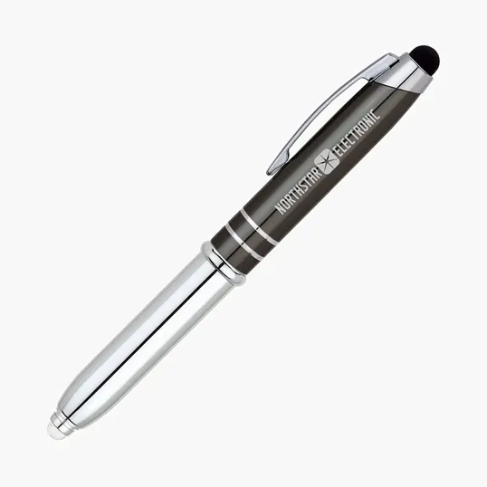 Legacy Aluminum Ballpoint Pen with Stylus and LED Light — view 8