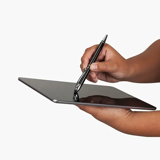 Impact Aluminum Ballpoint Pen with Capacitive Stylus — view 5