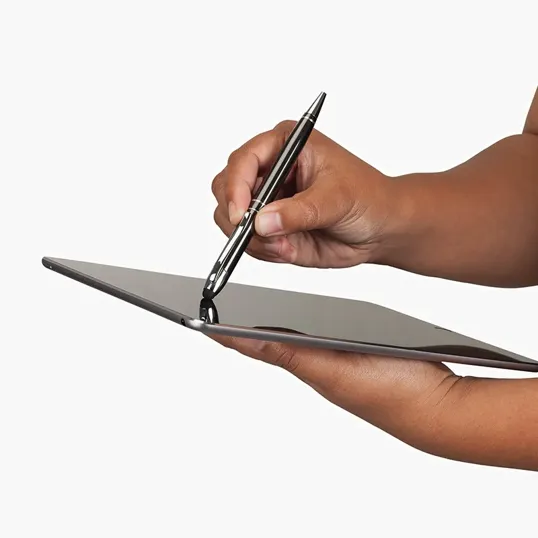 Impact Aluminum Ballpoint Pen with Capacitive Stylus — view 10