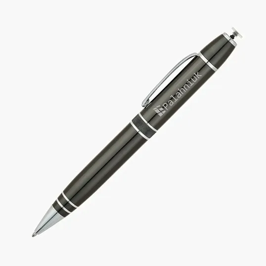 Elite Aluminum Twist-Action Ballpoint Pen with Precision Stylus — view 3