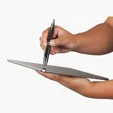 Elite Aluminum Twist-Action Ballpoint Pen with Precision Stylus — view 4