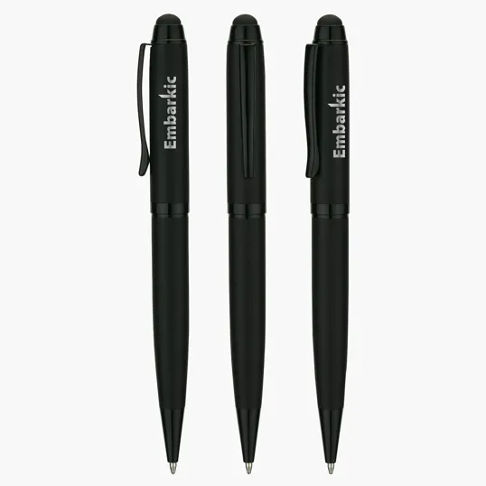 Zest Brass Ballpoint Pen with Capacitive Stylus — view 2