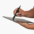 Zest Brass Ballpoint Pen with Capacitive Stylus — view 6
