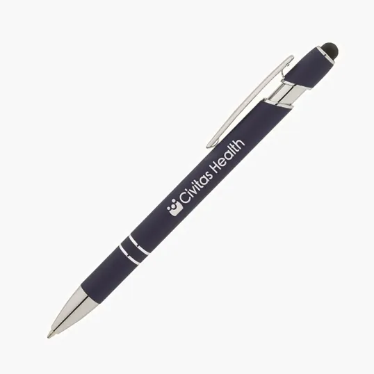 Denton Soft-Touch Aluminum Ballpoint Pen with Stylus — view 15