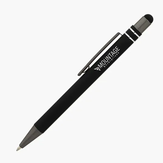 Valumark Silvana Soft-Touch Ballpoint Pen with Stylus — view 3