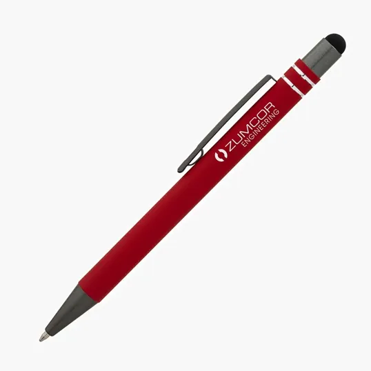 Valumark Silvana Soft-Touch Ballpoint Pen with Stylus — view 7
