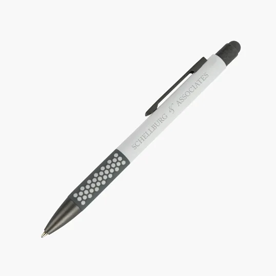 Carnaby Plunge-Action Aluminum Ballpoint Pen with Stylus — view 9