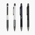 Carnaby Plunge-Action Aluminum Ballpoint Pen with Stylus