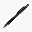 Carnaby Plunge-Action Aluminum Ballpoint Pen with Stylus — view 6