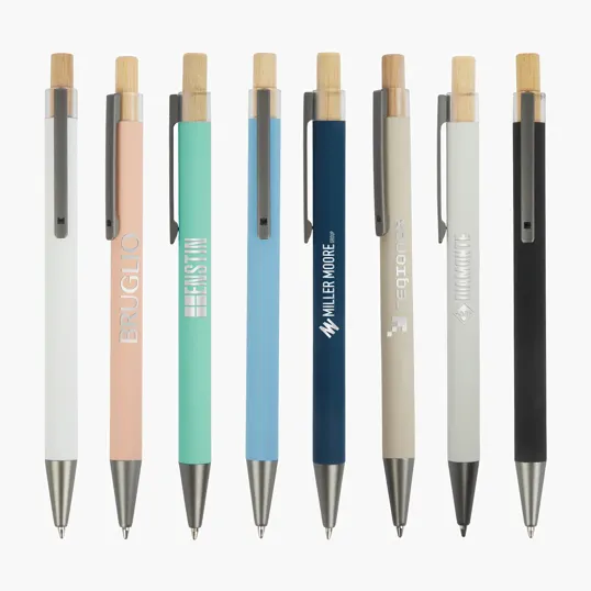 Arundi Recycled Aluminum Pen with Bamboo Plunger