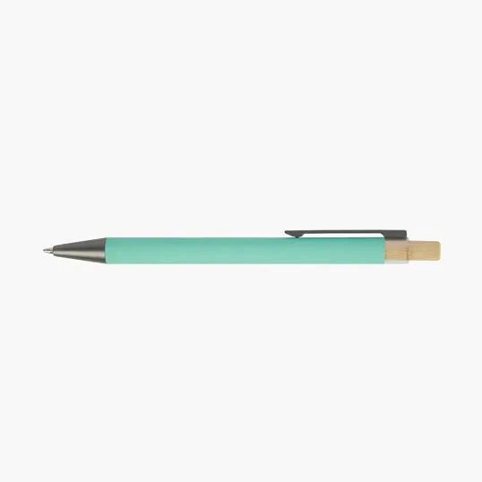Arundi Recycled Aluminum Pen with Bamboo Plunger — view 4