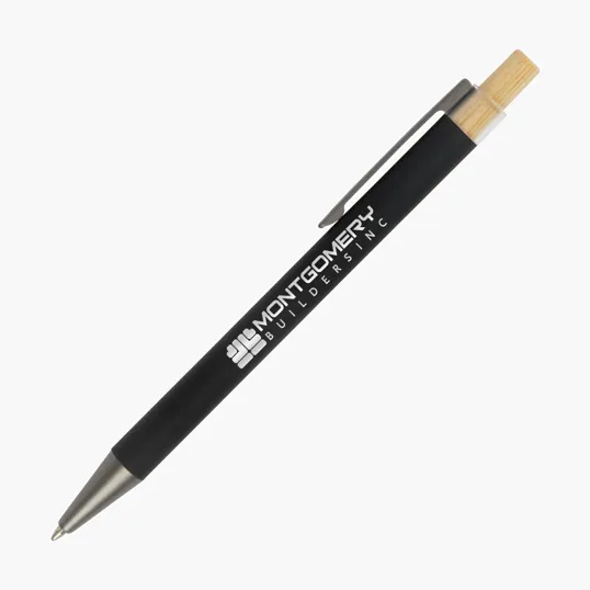 Arundi Recycled Aluminum Pen with Bamboo Plunger — view 6