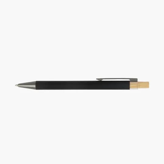 Arundi Recycled Aluminum Pen with Bamboo Plunger — view 8