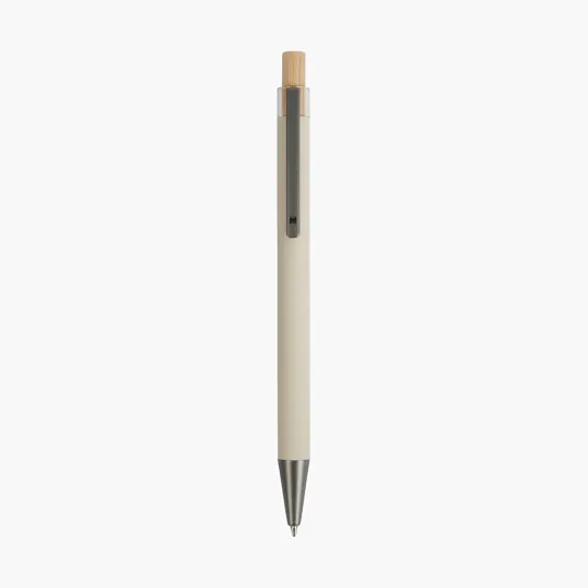 Arundi Recycled Aluminum Pen with Bamboo Plunger — view 10