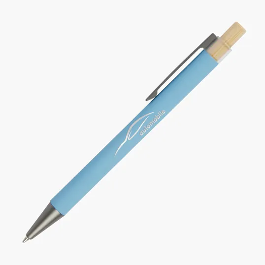 Arundi Recycled Aluminum Pen with Bamboo Plunger — view 12