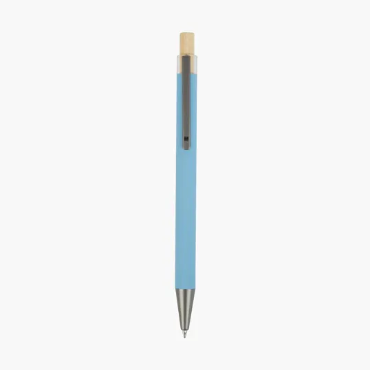 Arundi Recycled Aluminum Pen with Bamboo Plunger — view 13