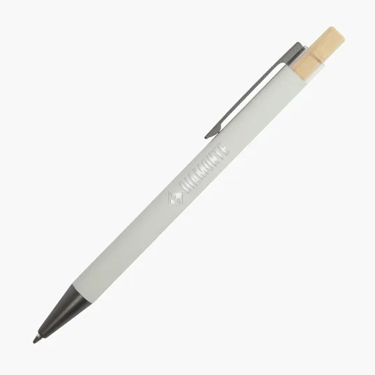 Arundi Recycled Aluminum Pen with Bamboo Plunger — view 20