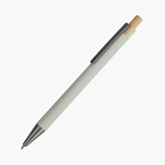 Arundi Recycled Aluminum Pen with Bamboo Plunger — view 22