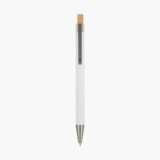 Arundi Recycled Aluminum Pen with Bamboo Plunger — view 24