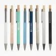 Arundi Recycled Aluminum Pen with Bamboo Plunger