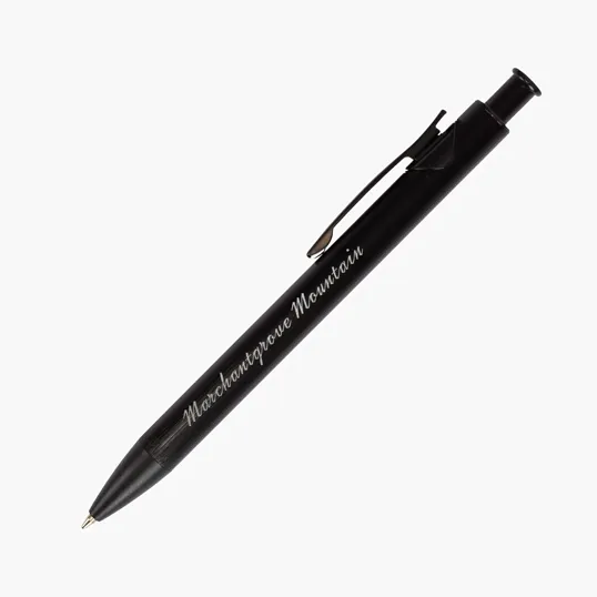 Illuminate Recycled Aluminum Plunge-Action Pen — view 2