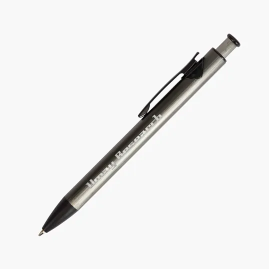 Illuminate Recycled Aluminum Plunge-Action Pen — view 6
