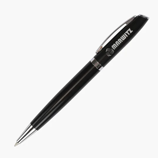 Dawson Recycled Aluminum Twist Action Ballpoint Pen — view 2