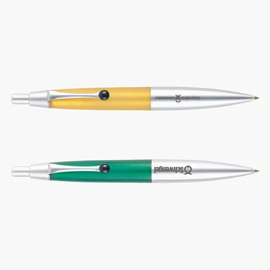 Manhattan Ballpoint Pen, Aluminum with Matte Silver Finish — view 2