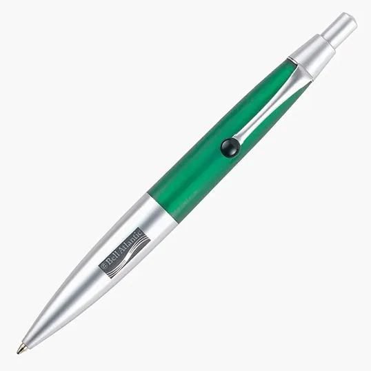 Manhattan Ballpoint Pen, Aluminum with Matte Silver Finish — view 3